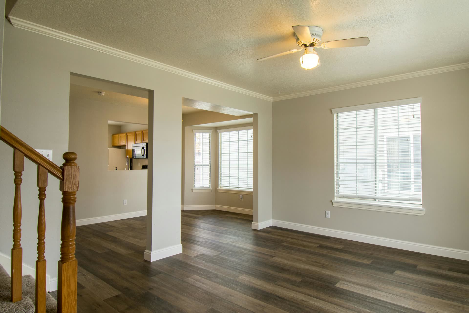 Freshly prepared empty home ready for move-in or move-out after cleaning