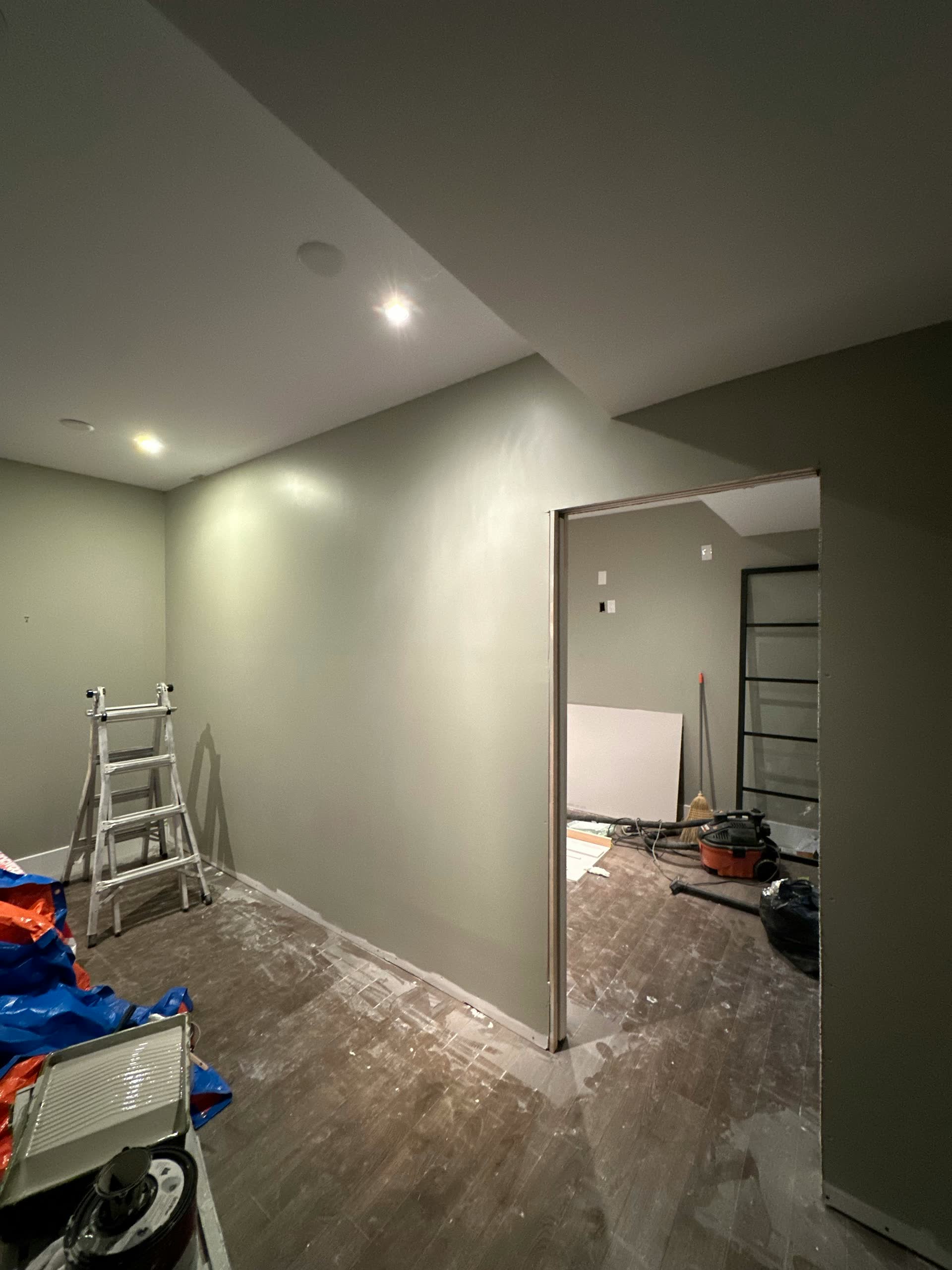 Recently renovated interior cleaned and ready after post-construction service